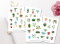 Preview: House plants Sticker Set